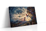 Climbing the Whirlwind sports canvas print gallery-wrapped landscape canvas studio shot