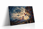 Climbing the Whirlwind sports canvas print, gallery-wrapped, ready to hang