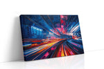 Vibrant Urban Rhythm abstract canvas print, gallery-wrapped, ready to hang
