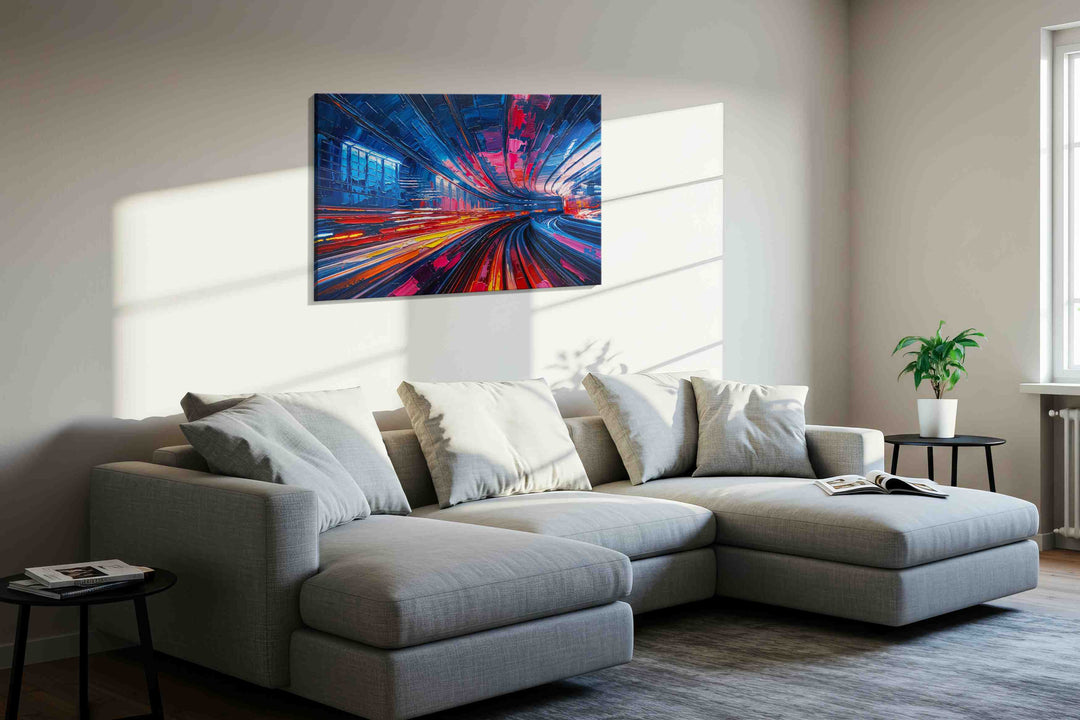 Vibrant Urban Rhythm - Abstract, Abstract Art, Modern Wall Art, Contemporary Canvas Art