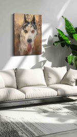 Eternal Gaze of the Arctic - Dogs, Dog Wall Art, Dog Canvas Print, Dog Lover Gift
