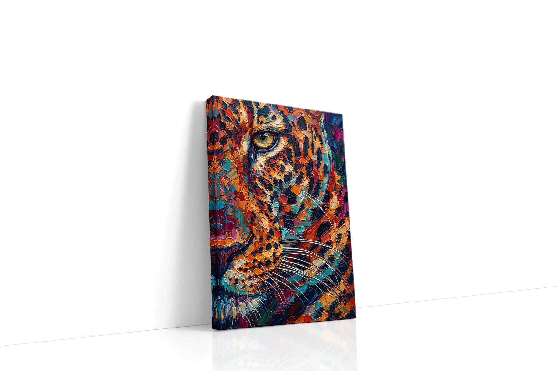 Fierce Palette animals canvas print gallery-wrapped portrait canvas studio shot