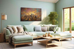Majestic Savannah Symphony - Animal Wall Art, Wildlife Canvas Print, Animal Lover Decor