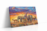 Serenade of the Savanna animals canvas print, gallery-wrapped, ready to hang
