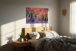 Vibrant Savannah Parade - Animal Wall Art, Wildlife Canvas Print, Animal Lover Decor