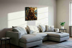 Gentle Giant's Serenade bears canvas print, displayed in a living room