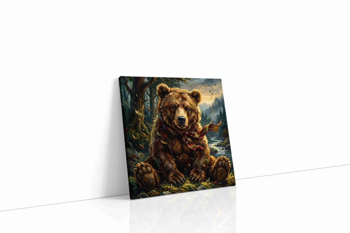 Gentle Giant's Serenade bears canvas print, gallery-wrapped, ready to hang