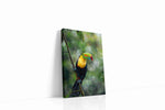 Vivid Jungle Sentinel birds canvas print, gallery-wrapped, ready to hang