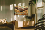 Wings of Vibrant Harmony birds canvas print, on wall, lifestyle preview