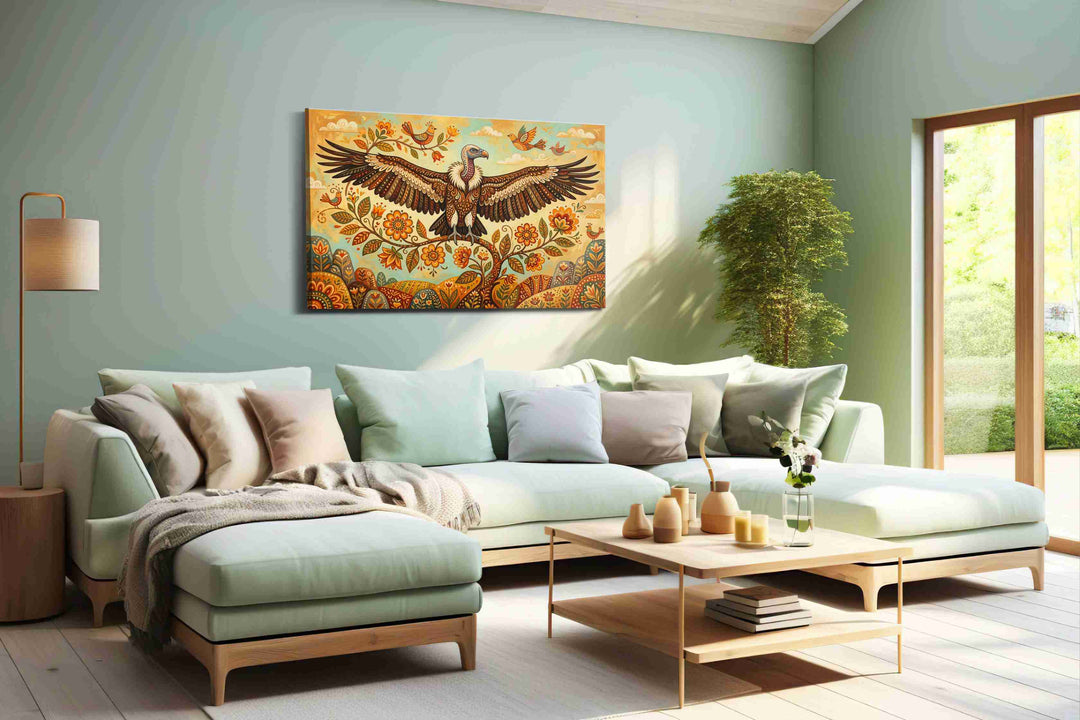 Wings of Vibrant Harmony - Bird Wall Art, Avian Canvas Print, Nature Bird Art