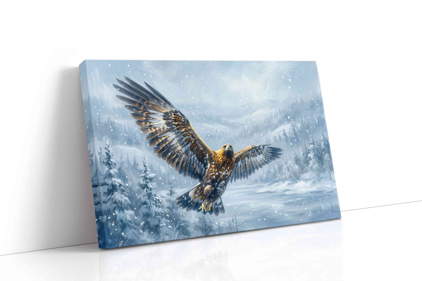 Wings of the Winter Guardian birds canvas print, gallery-wrapped, ready to hang