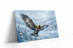 Wings of the Winter Guardian birds canvas print gallery-wrapped landscape canvas studio shot