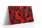 Crimson Petals Symphony floral canvas print gallery-wrapped landscape canvas studio shot