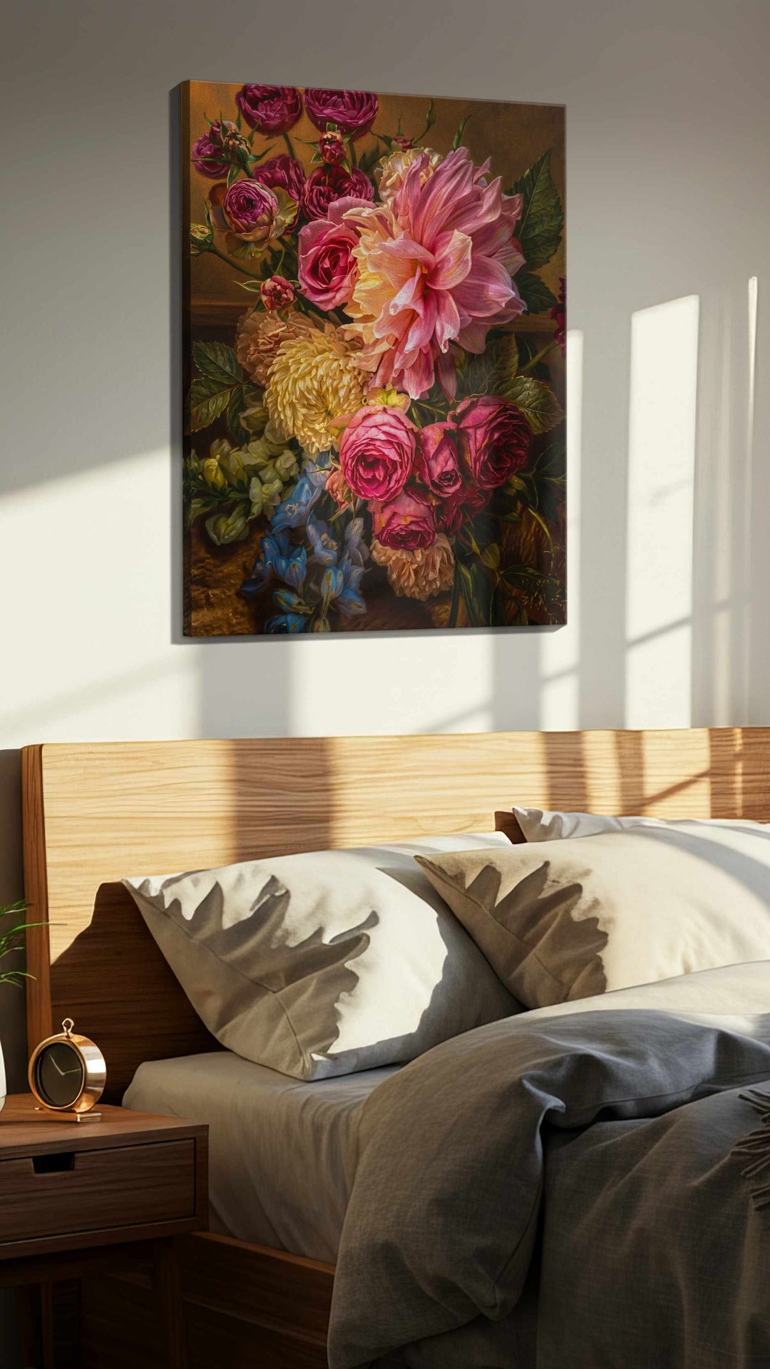Eternal Symphony of Blooms - Floral Canvas Print, Botanical Wall Art, Flower Canvas Art