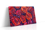 Velvet Whirl of Passion floral canvas print, gallery-wrapped, ready to hang