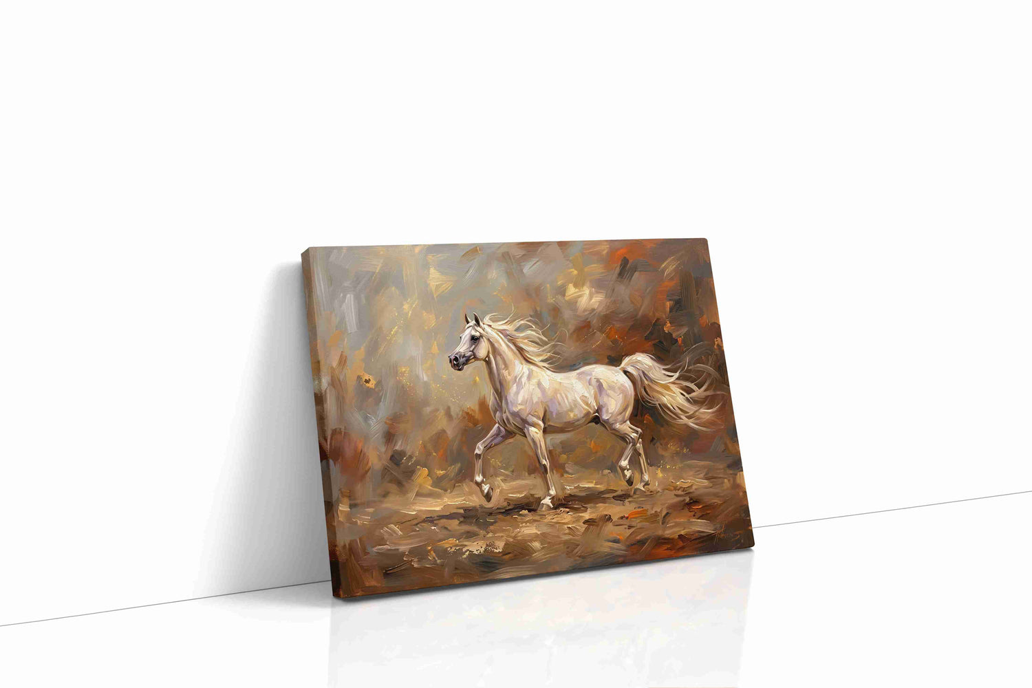 Ethereal Gallop horses canvas print, gallery-wrapped, ready to hang