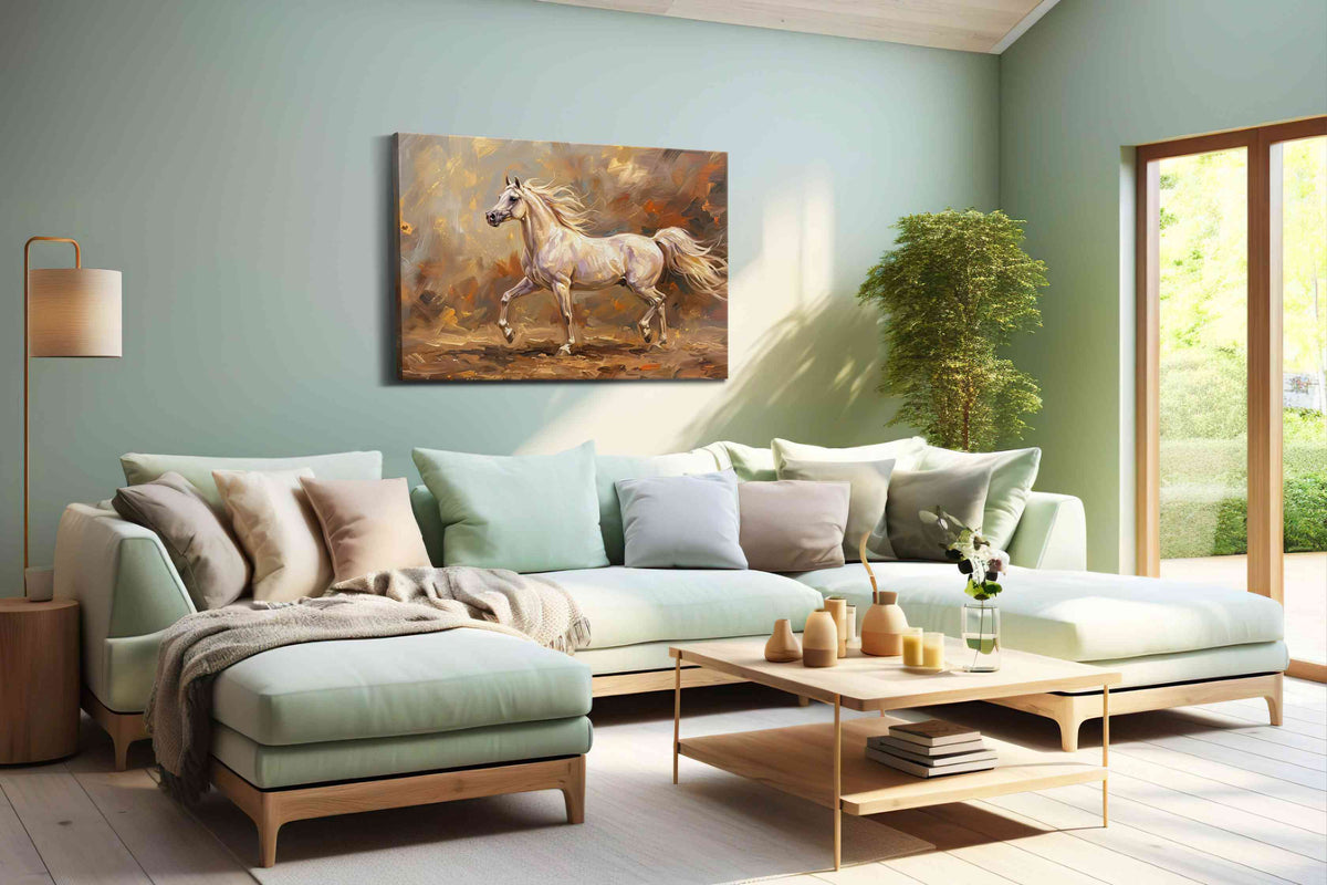 Ethereal Gallop - Horse Wall Art, Equine Canvas Print, Western Decor