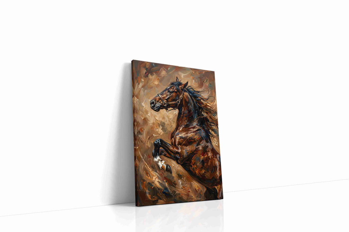 Galloping Spirit of the Wild horses canvas print gallery-wrapped portrait canvas studio shot