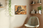 Galloping Through the Heavens horses canvas print, hanging on wall