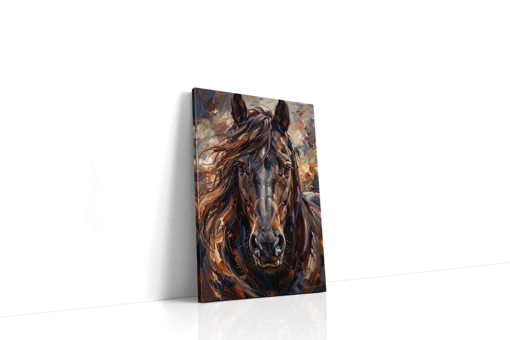 Majestic Equestrian Spirit horses canvas print, gallery-wrapped, ready to hang