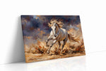 Stormbound Stallion horses canvas print gallery-wrapped landscape canvas studio shot