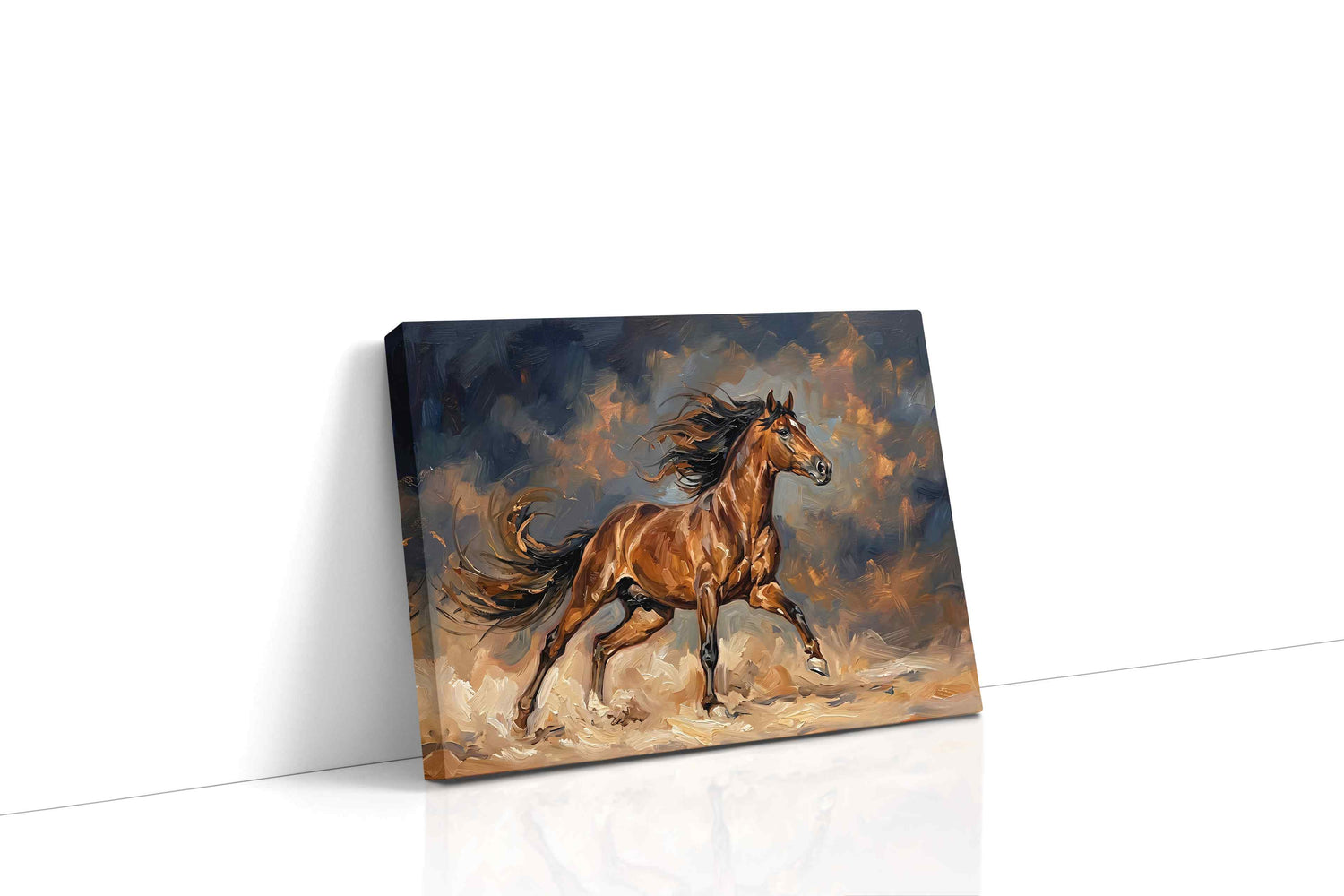 Wild Spirit in Motion horses canvas print, gallery-wrapped, ready to hang