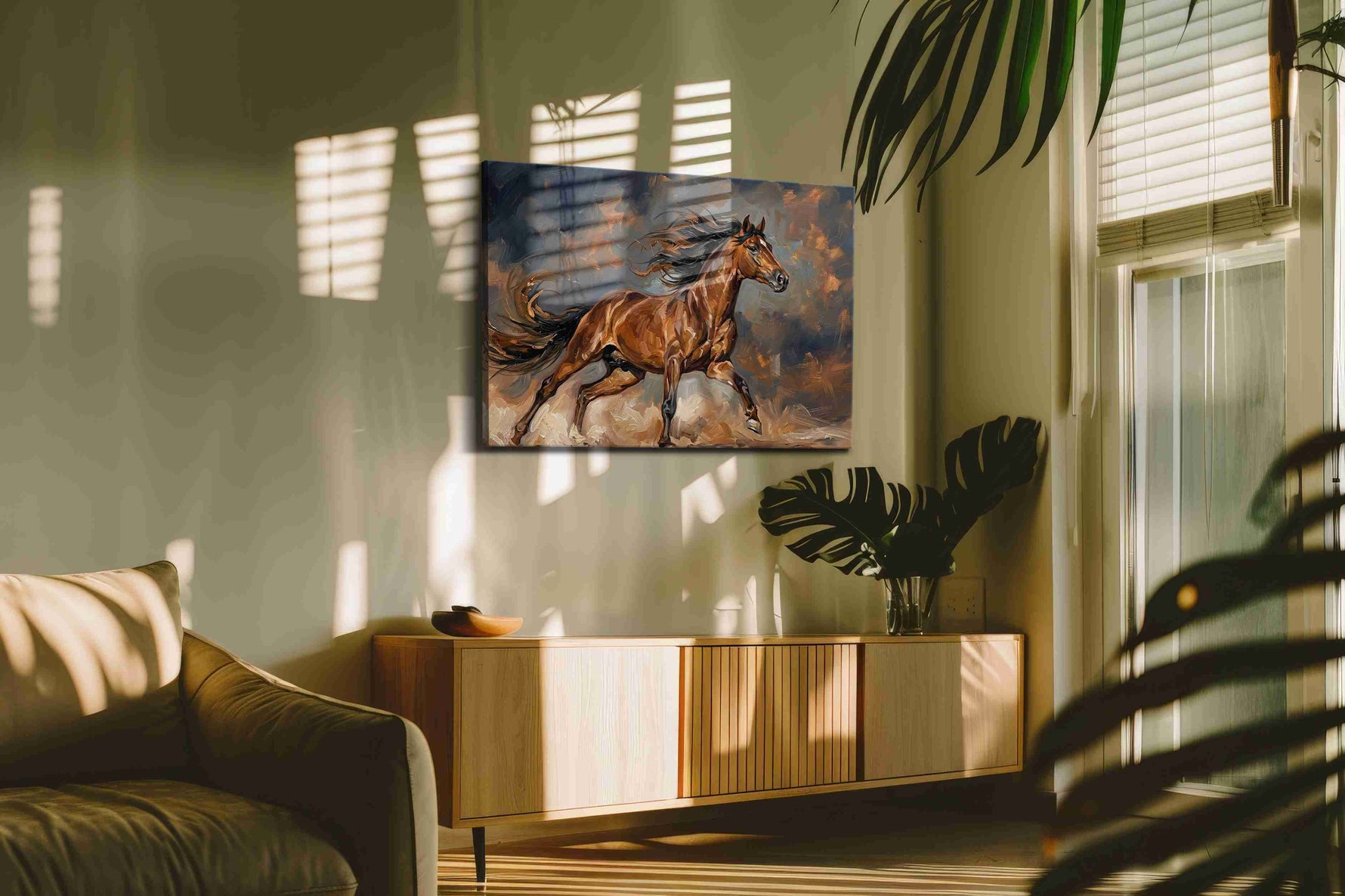 Wild Spirit in Motion - Horse Wall Art, Equine Canvas Print, Western Decor