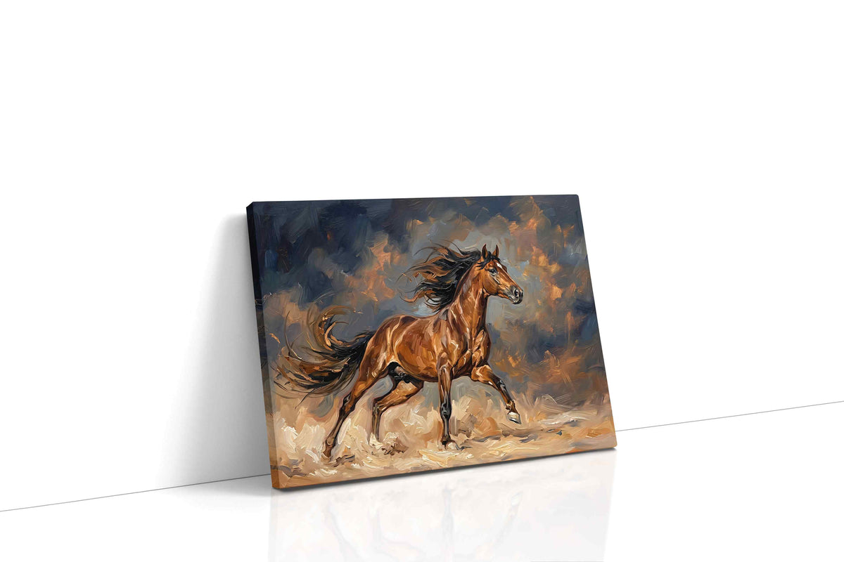 Wild Spirit in Motion horses canvas print gallery-wrapped landscape canvas studio shot