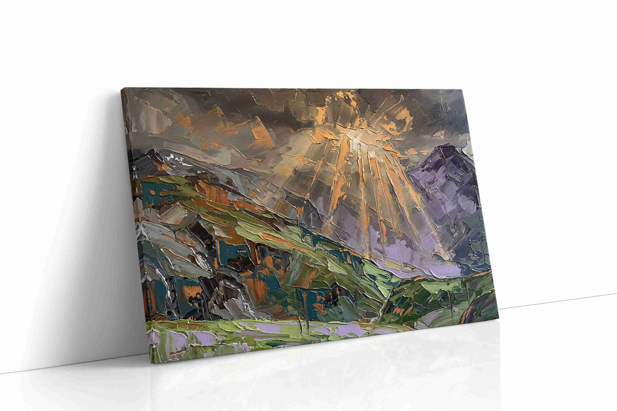 Ethereal Lightscape landscape canvas print gallery-wrapped landscape canvas studio shot