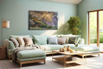 Ethereal Lightscape landscape canvas print, hanging on wall