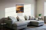 Journey Above the Clouds mountain canvas print in a living room scene