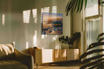 Journey Above the Clouds mountain canvas print, on wall, lifestyle preview
