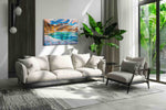 Prismatic Alpine Serenity - Landscape Canvas Print, Scenic Wall Art, Nature Canvas Art
