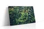 Lush Serenity leaves canvas print gallery-wrapped landscape canvas studio shot