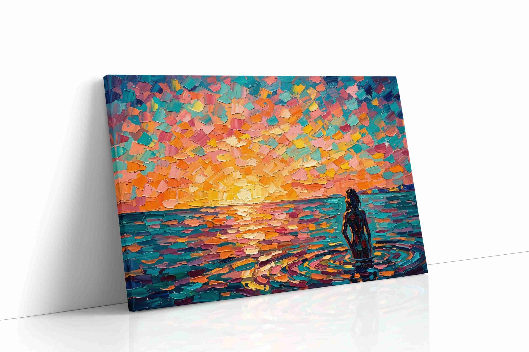 Sunset Symphony in Color landscape canvas print, gallery-wrapped, ready to hang