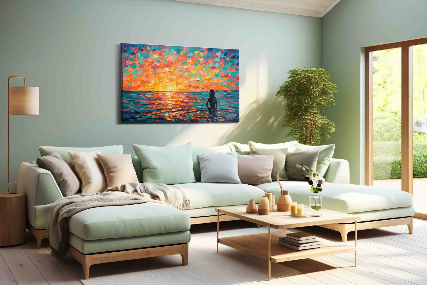 Sunset Symphony in Color - Landscape, Landscape Canvas Print, Scenic Wall Art, Nature Canvas Art