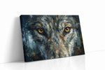 Eyes of the Wilderness wolf canvas print gallery-wrapped landscape canvas studio shot