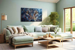 Spirit of the Wild Gaze wolf canvas print, hanging on wall