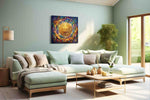 Celestial Wealth Unveiled fortune canvas print, hanging on wall