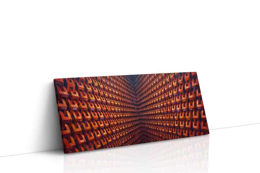 Echoes of the Infinite geometric canvas print, gallery-wrapped, ready to hang