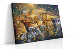 Gleaming Treasures of Light fortune canvas print, gallery-wrapped, ready to hang