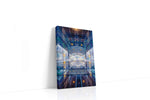 Infinite Reflections of the Sky geometric canvas print gallery-wrapped portrait canvas studio shot