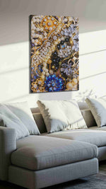 Opulent Elegance fortune canvas print, displayed in a living room