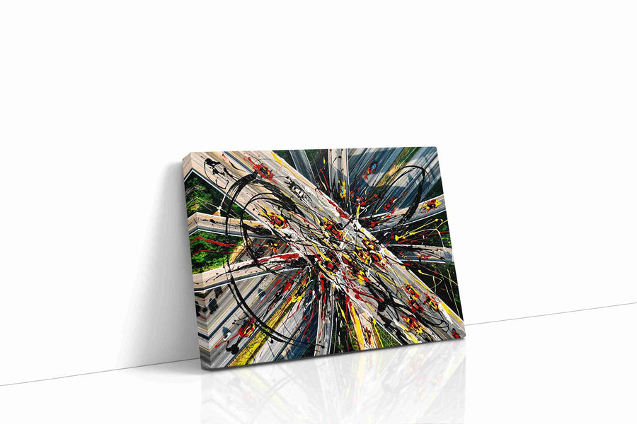 Urban Energies Unleashed modern canvas print gallery-wrapped landscape canvas studio shot