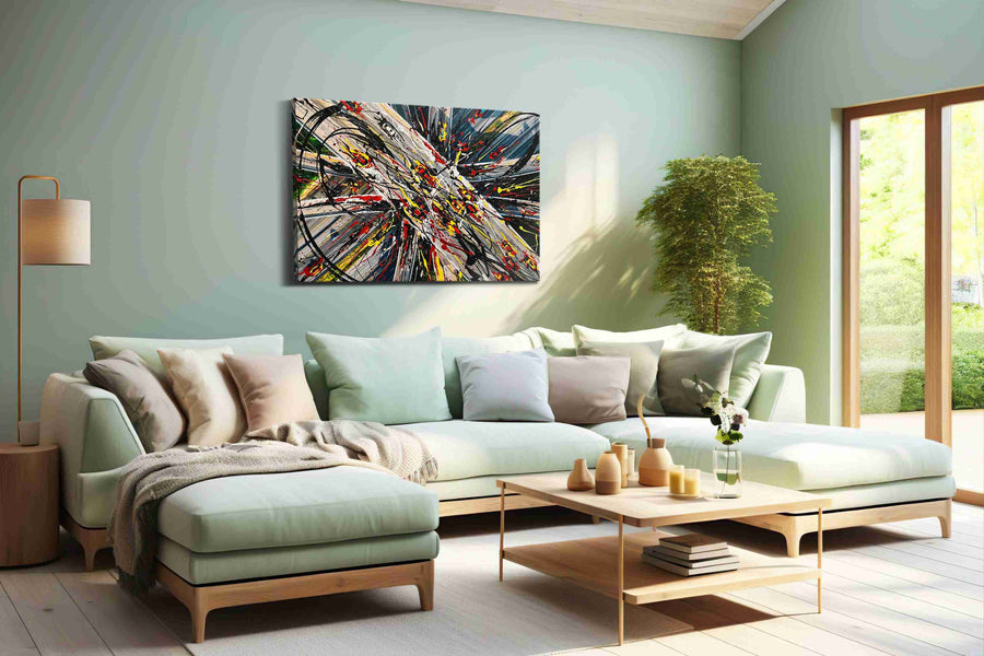 Urban Energies Unleashed - Modern, Modern Wall Art, Contemporary Canvas Print, Minimalist Decor