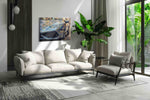 Chromatic Velocity automobile canvas print in a modern interior mockup
