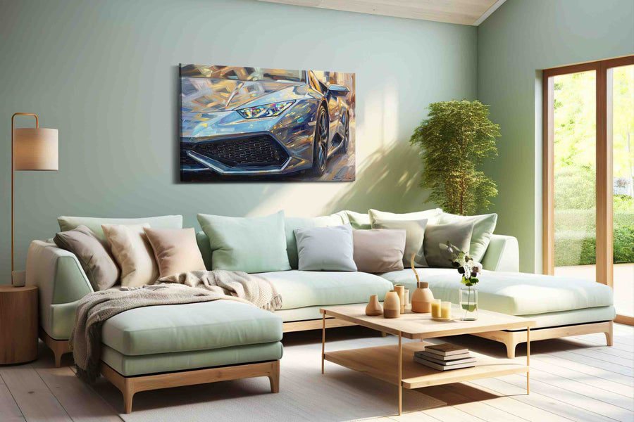 Chromatic Velocity - Automobile Wall Art, Classic Car Canvas Print, Automotive Decor