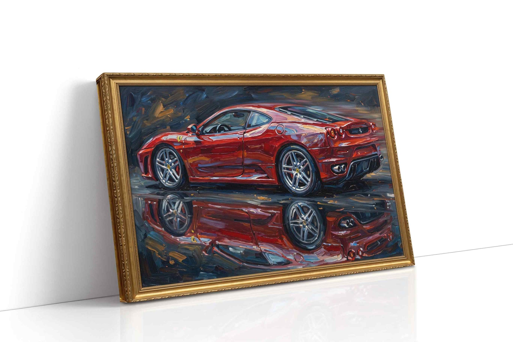 Crimson Elegance - Automobile Wall Art, Classic Car Canvas Print, Automotive Decor