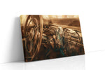 Golden Drive Reverie vintage canvas print, gallery-wrapped, ready to hang