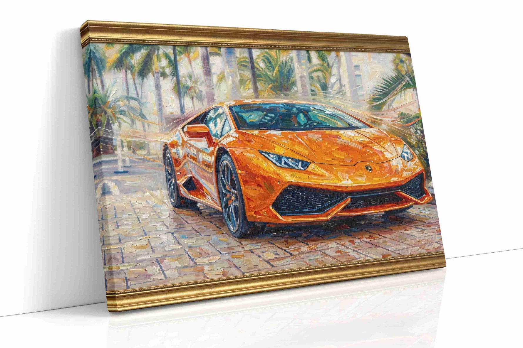 Tropical Velocity automobile canvas print, gallery-wrapped, ready to hang